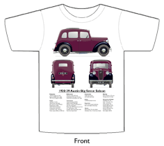 Austin Big Seven 4 door 1938-39 T-shirt Front